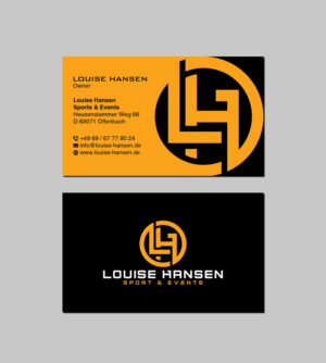 Businesscards Louise Hansen Sport & Events | Visitenkarten-Design von Creations Box 2015