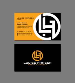 Business Card Design by Creations Box 2015 for Louise Hansen Sport & Events | Design: #28454380