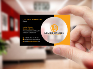 Business Card Design by Creations Box 2015 for Louise Hansen Sport & Events | Design: #28454385