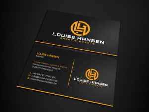 Visitenkarten-Design von Tripti Ranjan Gain für Louise Hansen Sport & Events | Design: #28449143