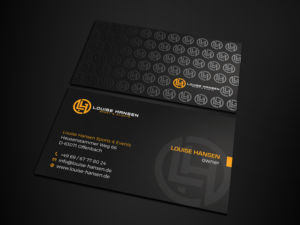 Visitenkarten-Design von Tripti Ranjan Gain für Louise Hansen Sport & Events | Design: #28449148