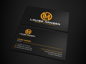 Visitenkarten-Design von Tripti Ranjan Gain für Louise Hansen Sport & Events | Design: #28449149