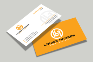 Visitenkarten-Design von Tripti Ranjan Gain für Louise Hansen Sport & Events | Design: #28449158