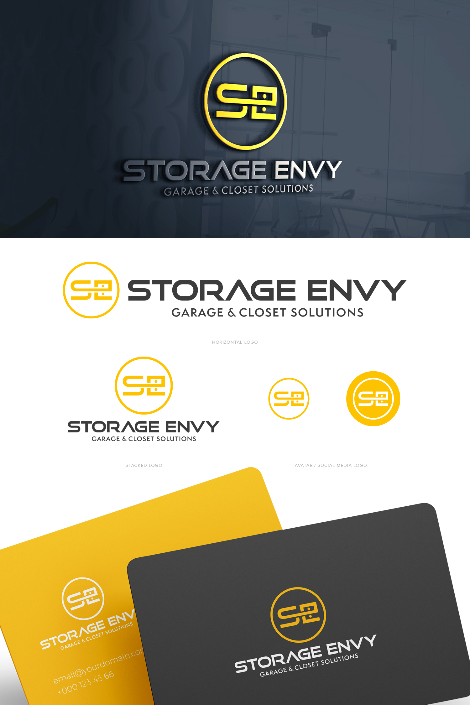 Logo Design by Modeform for Storage Envy, LLC | Design #28462976
