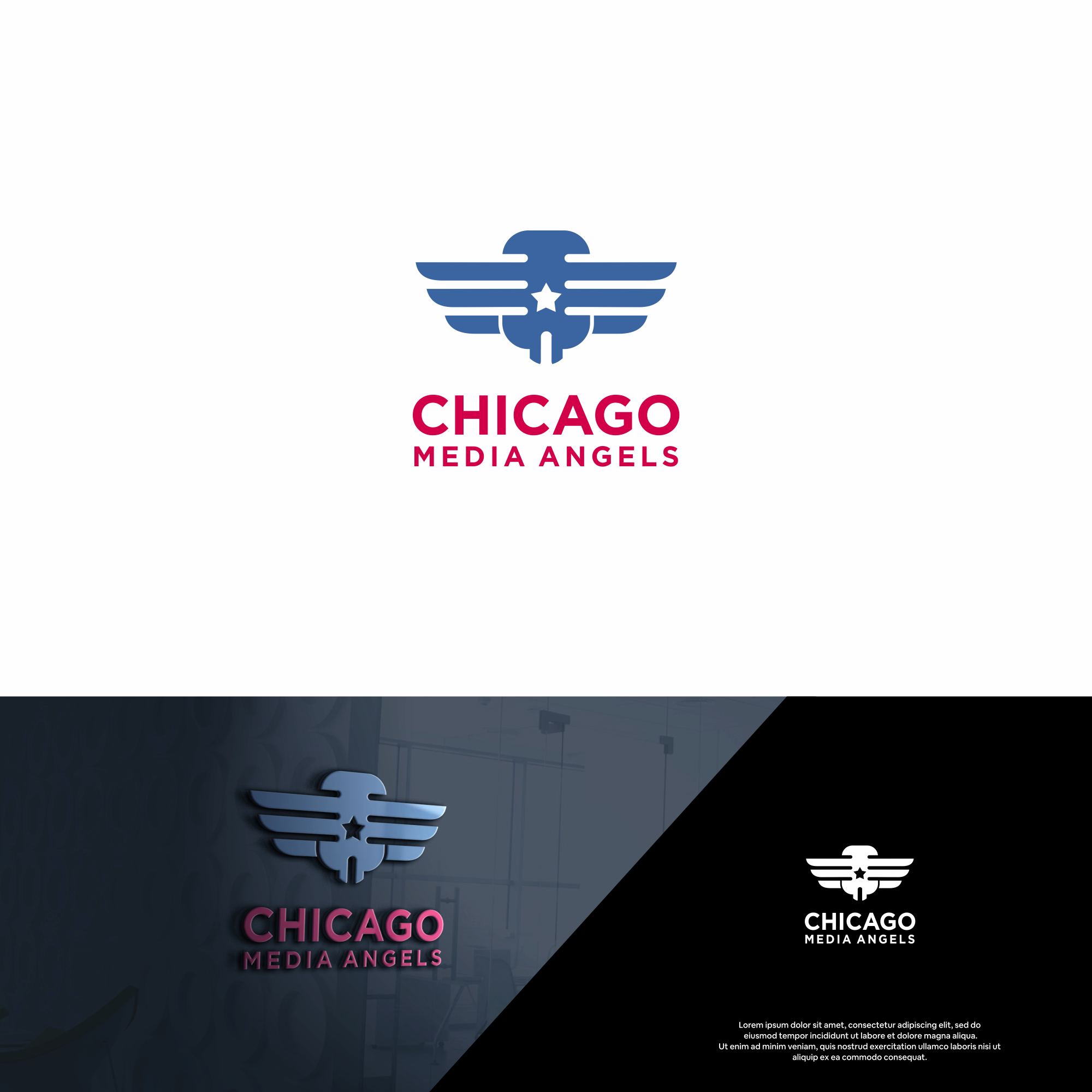 Logo Design by DesignFirst for Chicago Media Angels | Design #28450154