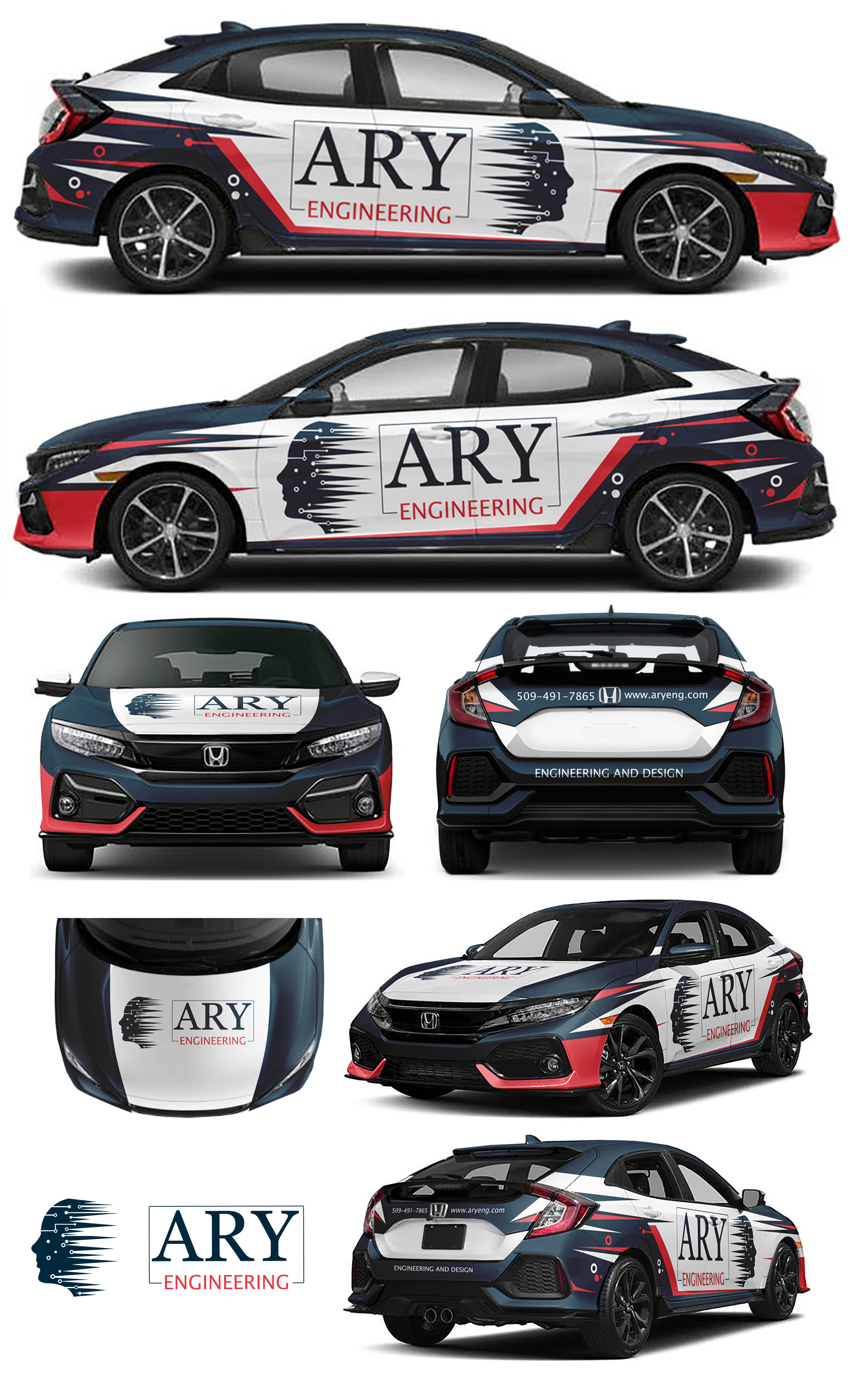 Car Wrap Design by MAKE ME THE WINNER for ARY Engineering | Design #28532413
