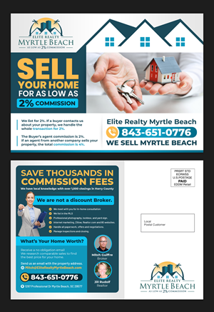 Postcard for elite realty | Postkarten-Design von SAI DESIGNS