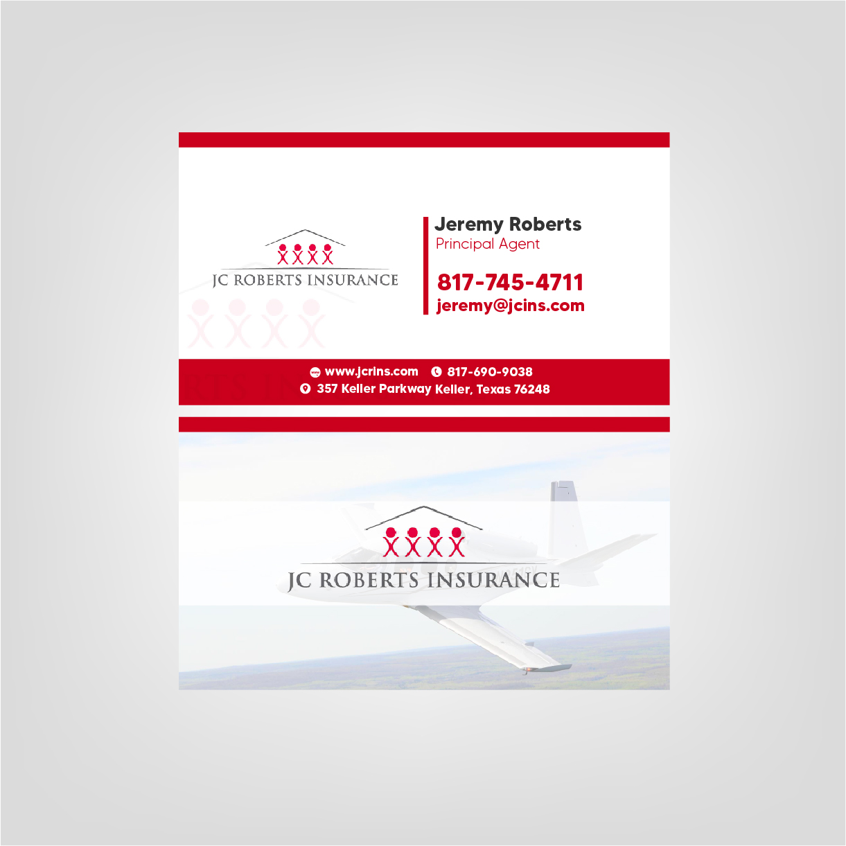 Business Card Design by Nayef Hammouri for JC Roberts Insurance | Design #28475181