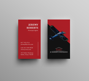 Business Card Design by JK18 for JC Roberts Insurance | Design: #28486451