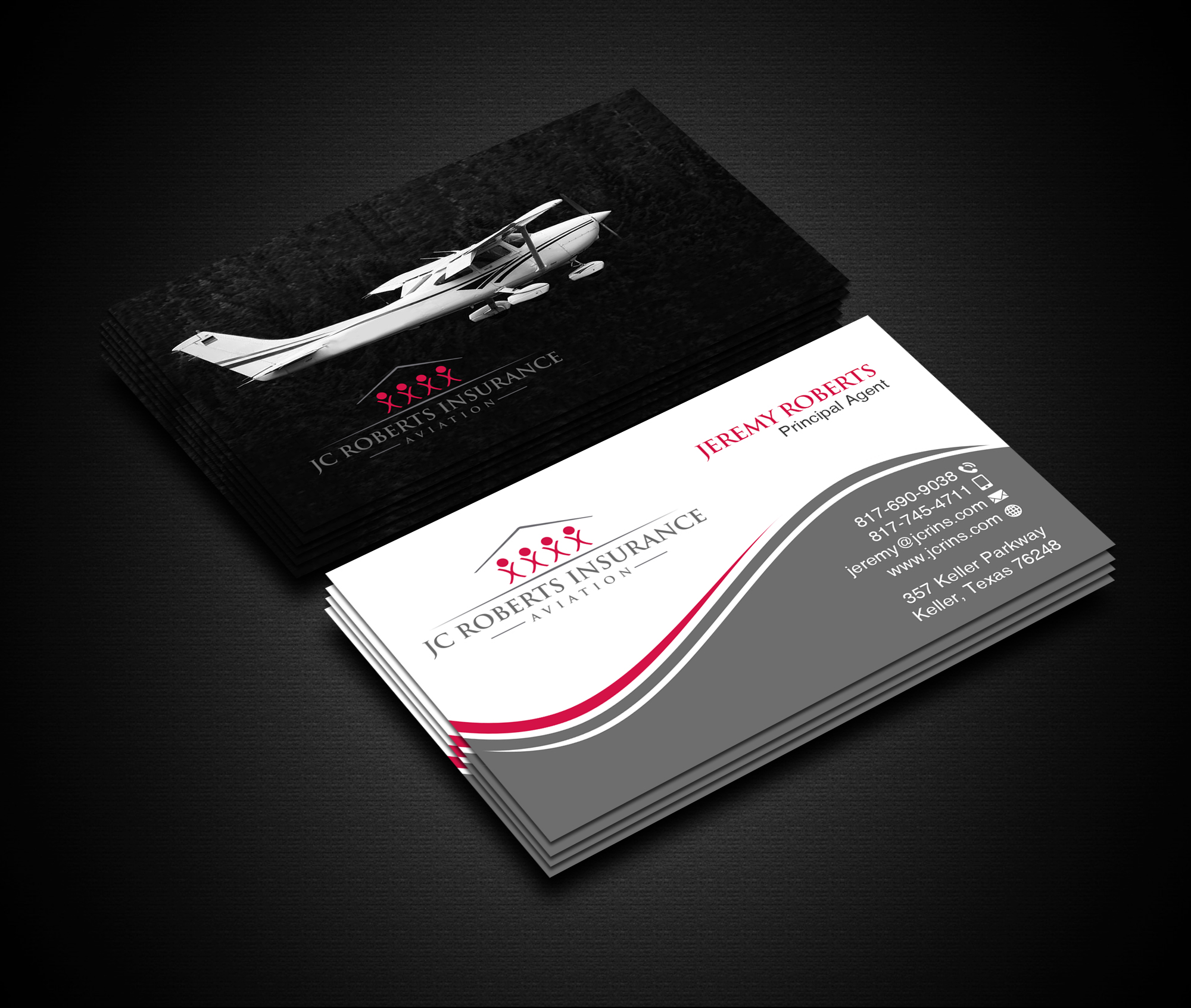 Visitenkarten-Design von Creations Box 2015 für JC Roberts Insurance | Design #28471388