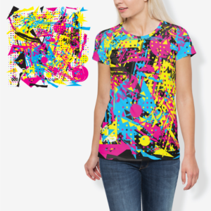 bright neon 80s design for snowboarding clothing brand | T-Shirt-Design von ACK Design