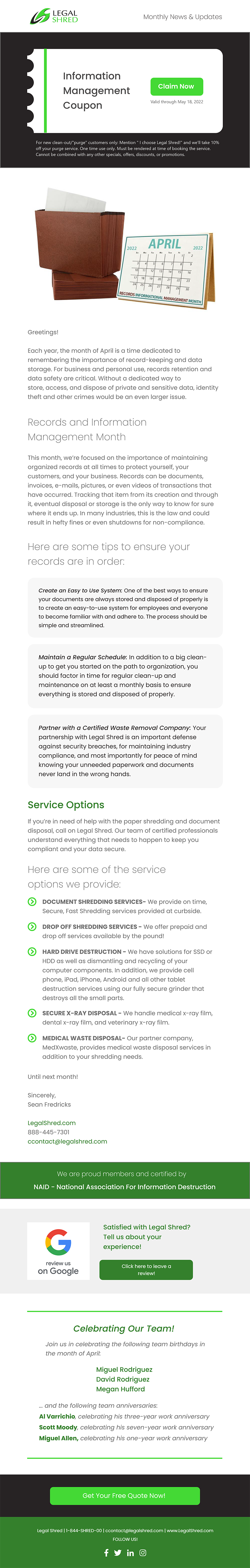 Email Marketing Design by jnh for this project | Design #28456776