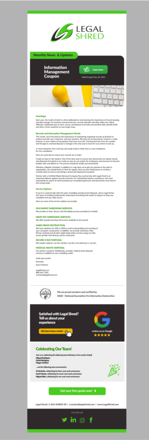 Diseño de Mercadeo por Correo Electrónico por 10Design para este proyecto | Diseño #28456856