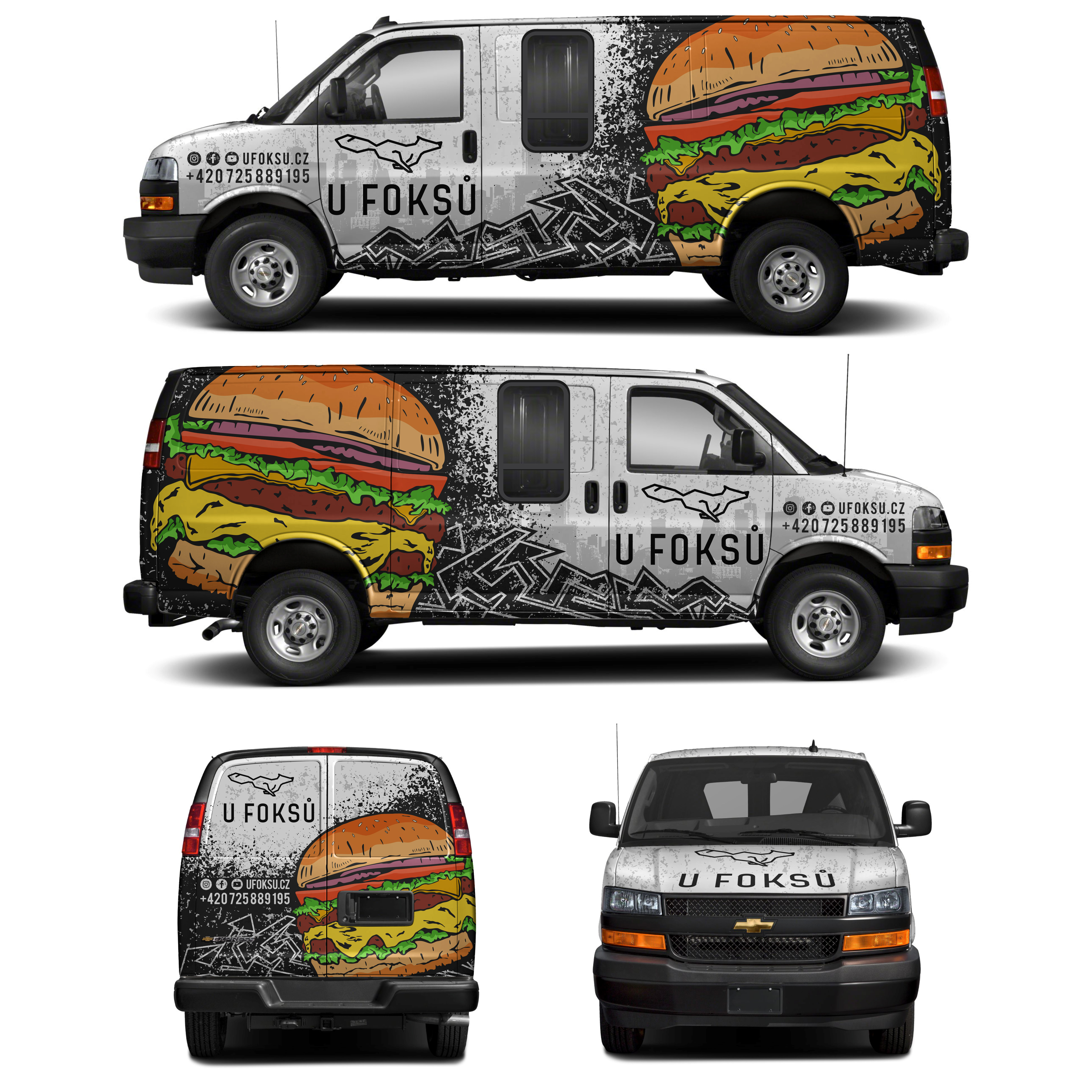 Car Wrap-Design von Aricaturrash69 für Hungry sro | Design #28481797