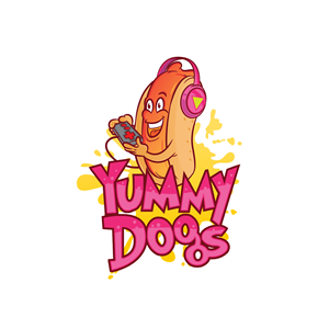 Yummy Dogs is the main name of the logo | Diseño de Logo por delegacydesign