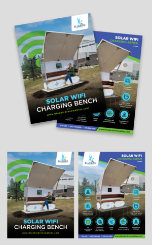 Solar WiFi Charging Bench | Flyer-Design von debdesign