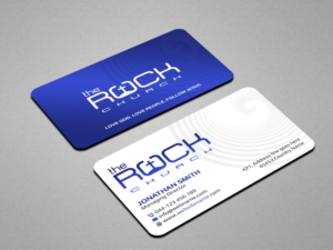Business Card Design by Creations Box 2015 for The Rock Church | Design #28462380