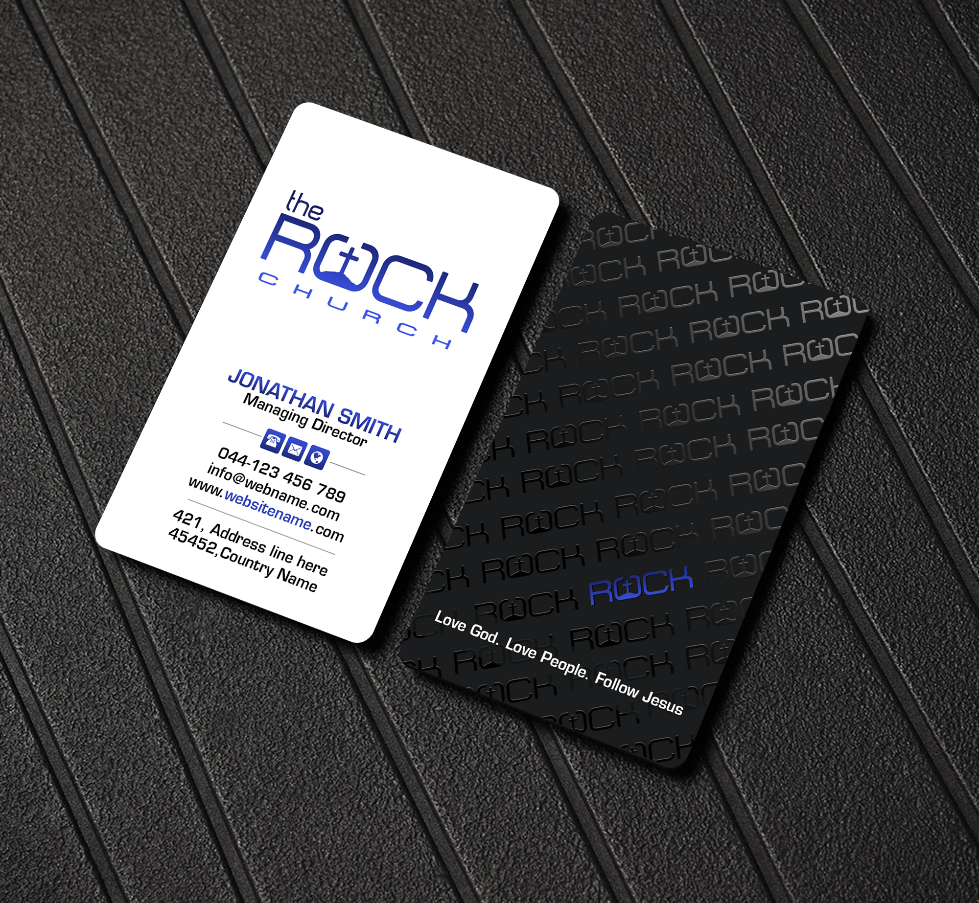 Business Card Design by Creations Box 2015 for The Rock Church | Design #28468657