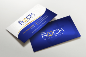 Business Card Design by LAXMI DESIGNHUB for The Rock Church | Design: #28457847