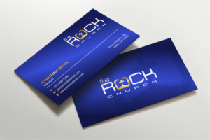 Business Card Design by LAXMI DESIGNHUB for The Rock Church | Design: #28457857