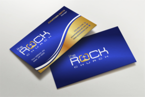 Business Card Design by LAXMI DESIGNHUB for The Rock Church | Design: #28457859