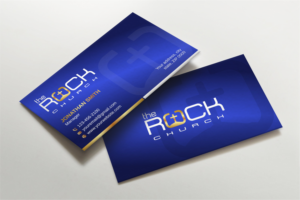 Business Card Design by LAXMI DESIGNHUB for The Rock Church | Design: #28457860