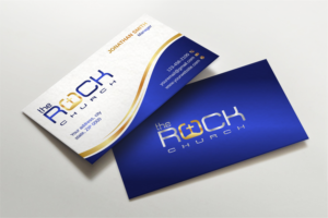 Business Card Design by LAXMI DESIGNHUB for The Rock Church | Design: #28457865