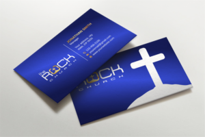 Business Card Design by LAXMI DESIGNHUB for The Rock Church | Design: #28457871