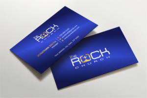 Business Card Design by LAXMI DESIGNHUB for The Rock Church | Design: #28457872