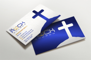 Business Card Design by LAXMI DESIGNHUB for The Rock Church | Design: #28457877