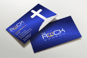Business Card Design by LAXMI DESIGNHUB for The Rock Church | Design: #28457879