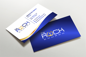 Business Card Design by LAXMI DESIGNHUB for The Rock Church | Design: #28543224