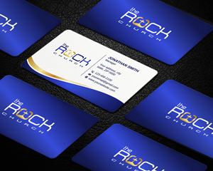 Business Card Design by LAXMI DESIGNHUB for The Rock Church | Design: #28543227