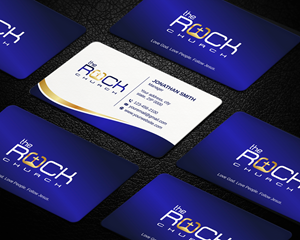 Business Card Design by LAXMI DESIGNHUB for The Rock Church | Design: #28548470