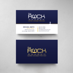 church business card design | Visitenkarten-Design von chandrayaan.creative