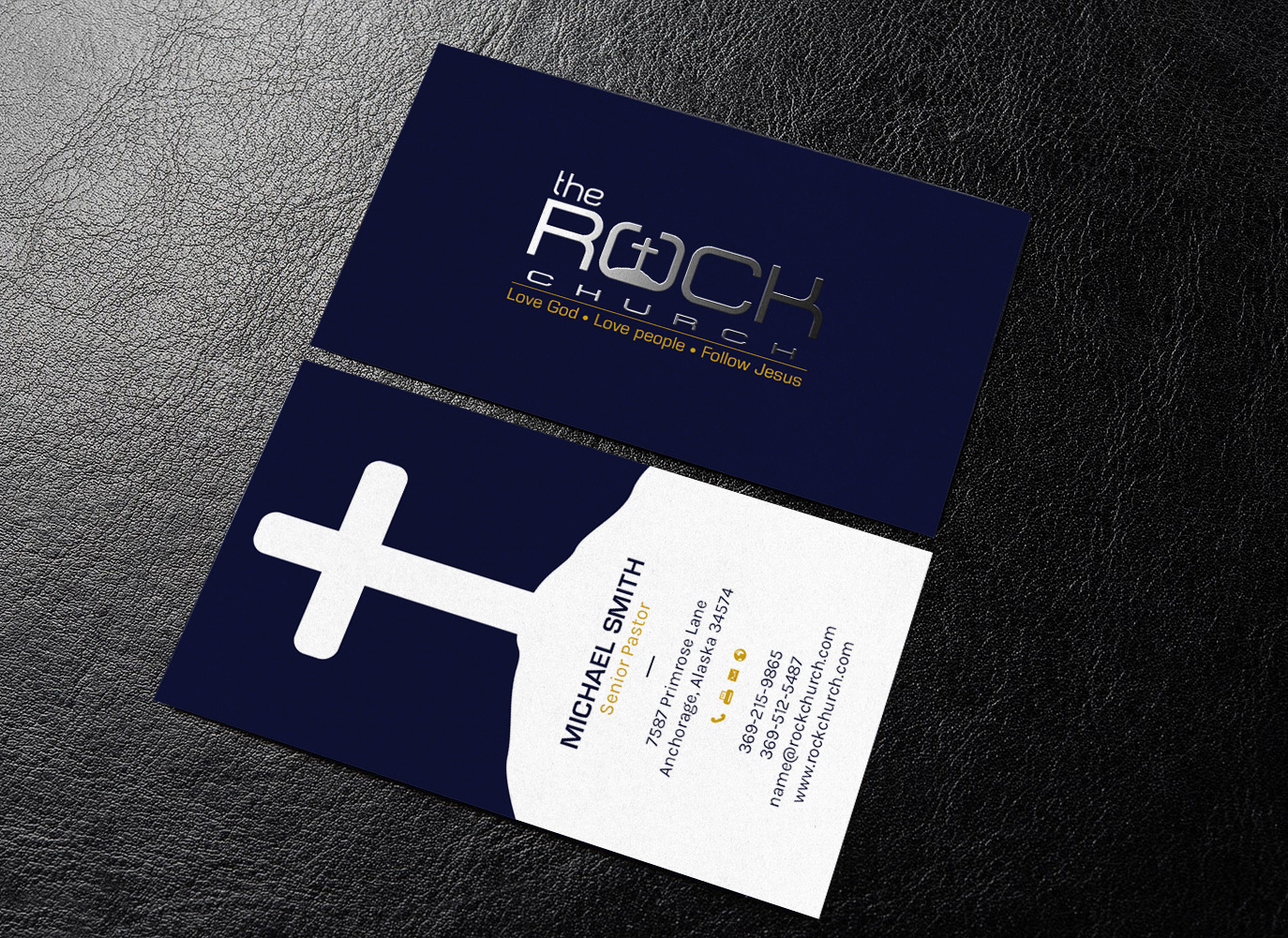 Business Card Design by chandrayaan.creative for The Rock Church | Design #28456821