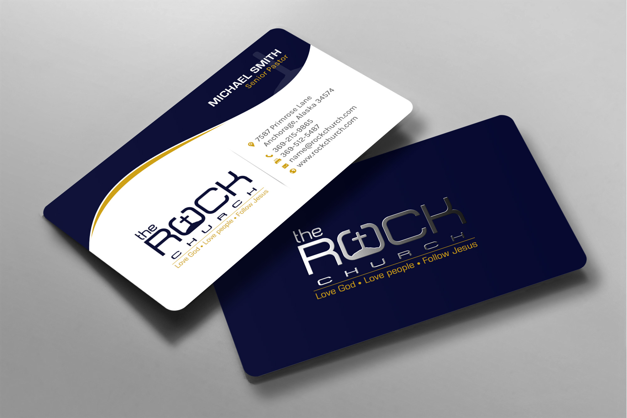Business Card Design by chandrayaan.creative for The Rock Church | Design #28457055