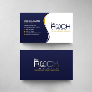 Business Card Design by chandrayaan.creative for The Rock Church | Design: #28457057