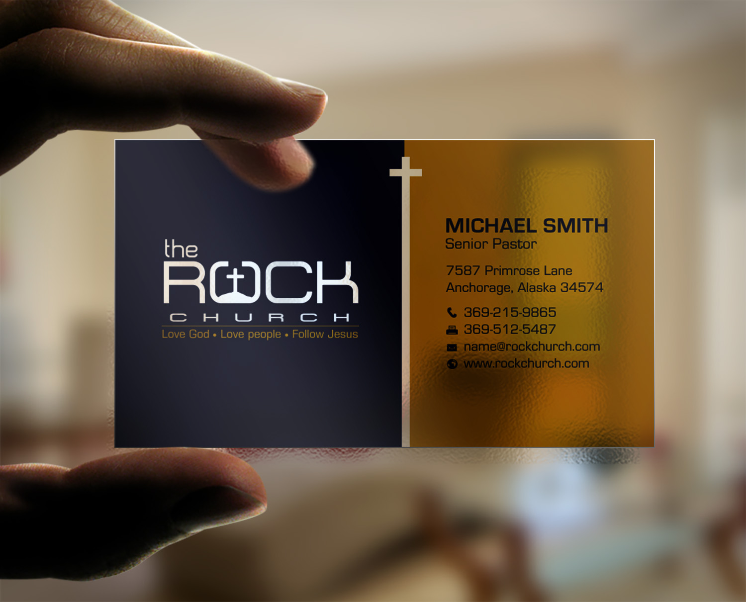 Business Card Design by chandrayaan.creative for The Rock Church | Design #28458617