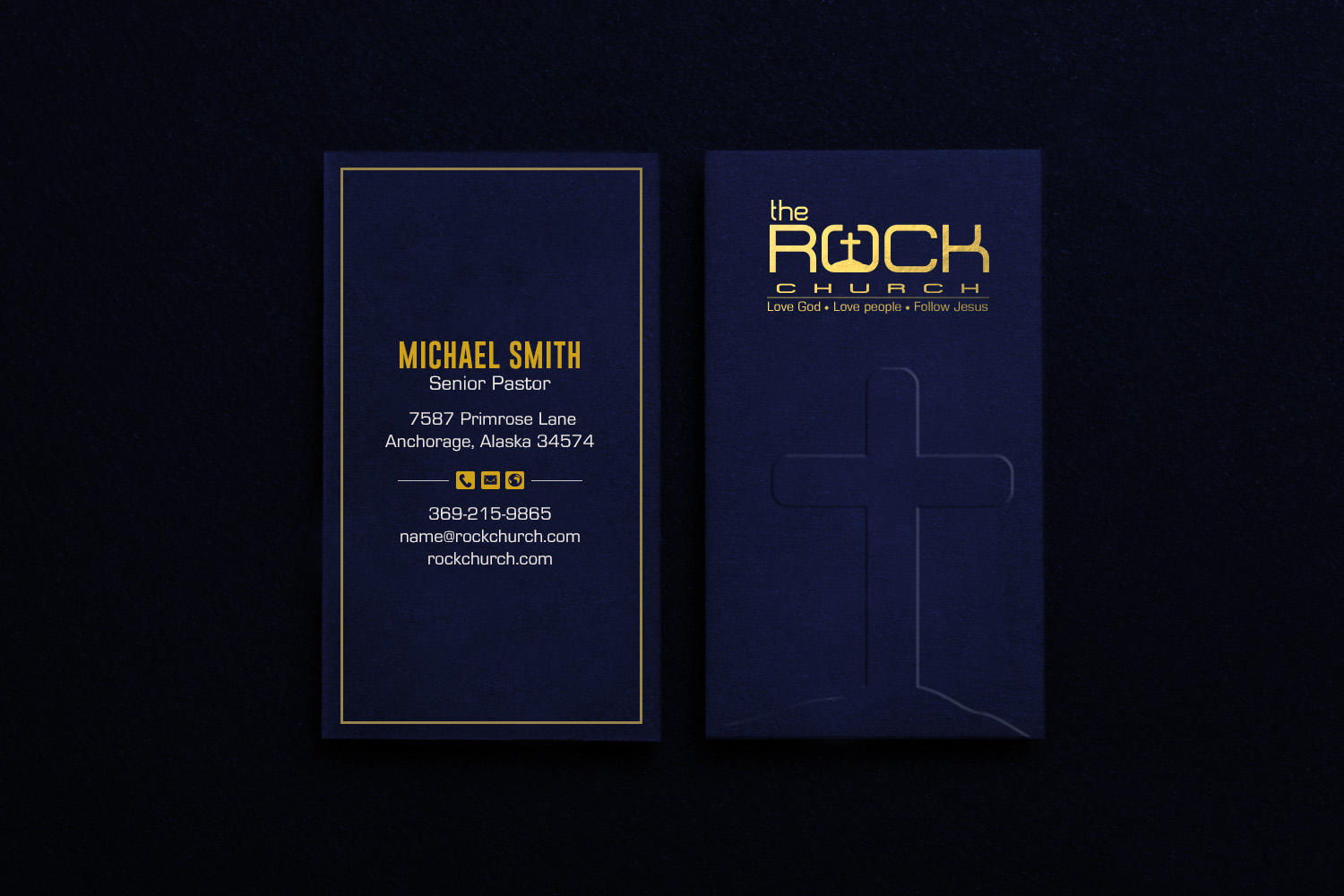Business Card Design by chandrayaan.creative for The Rock Church | Design #28458618