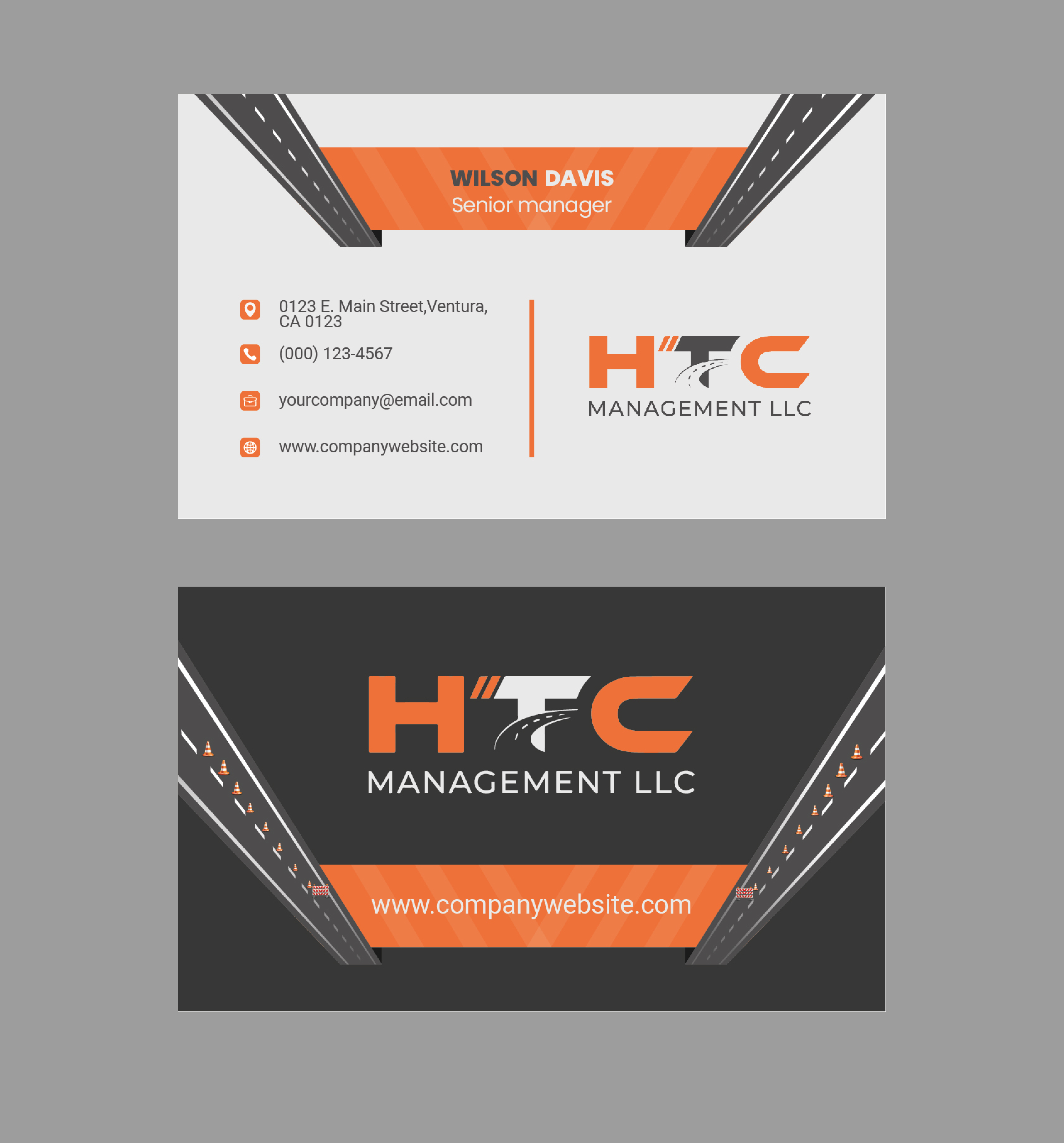 Business Card Design by QuickDesign24 for HTC Management LLC | Design #28482409