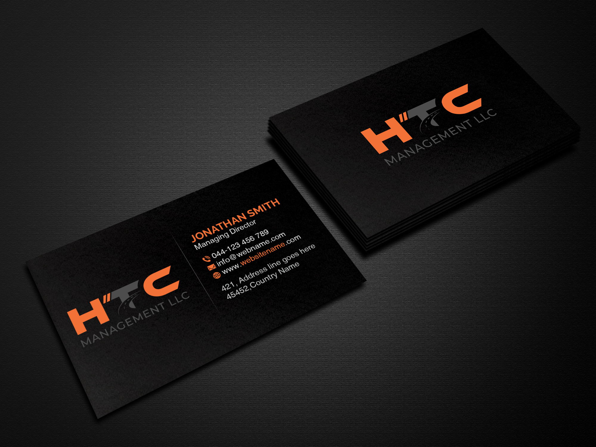 Business Card Design by Creations Box 2015 for HTC Management LLC | Design #28465681