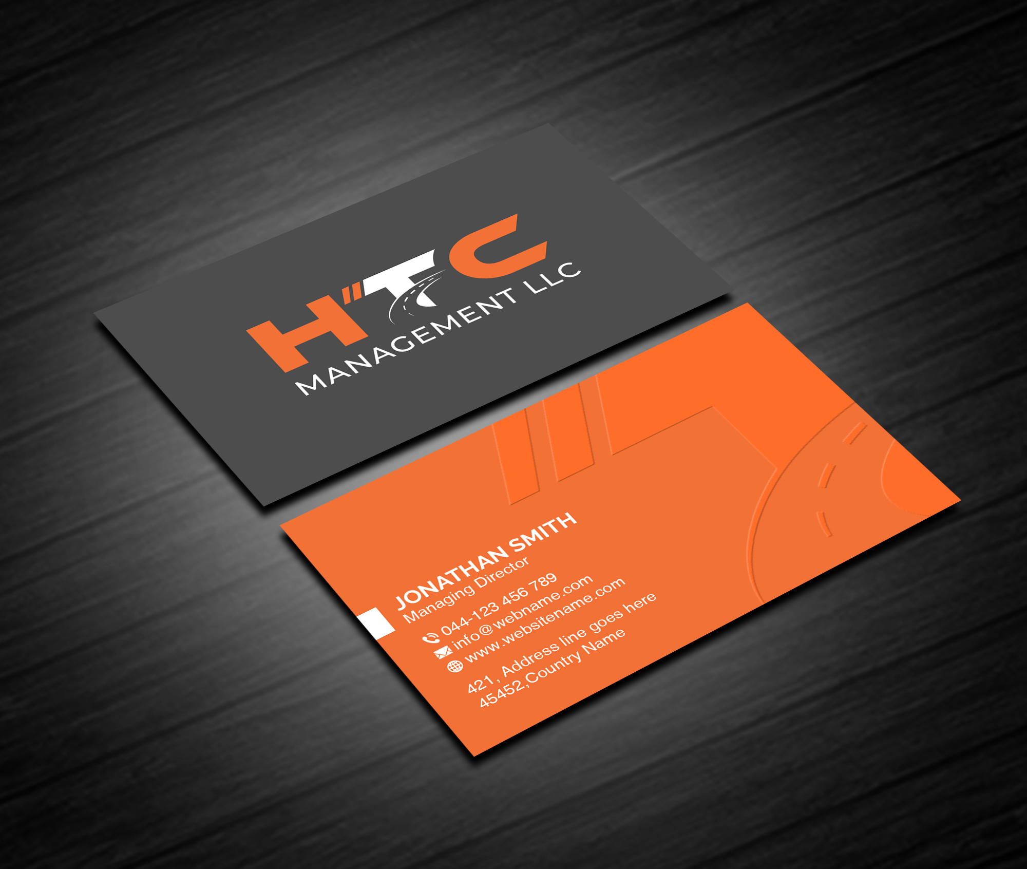 Business Card Design by Creations Box 2015 for HTC Management LLC | Design #28470799