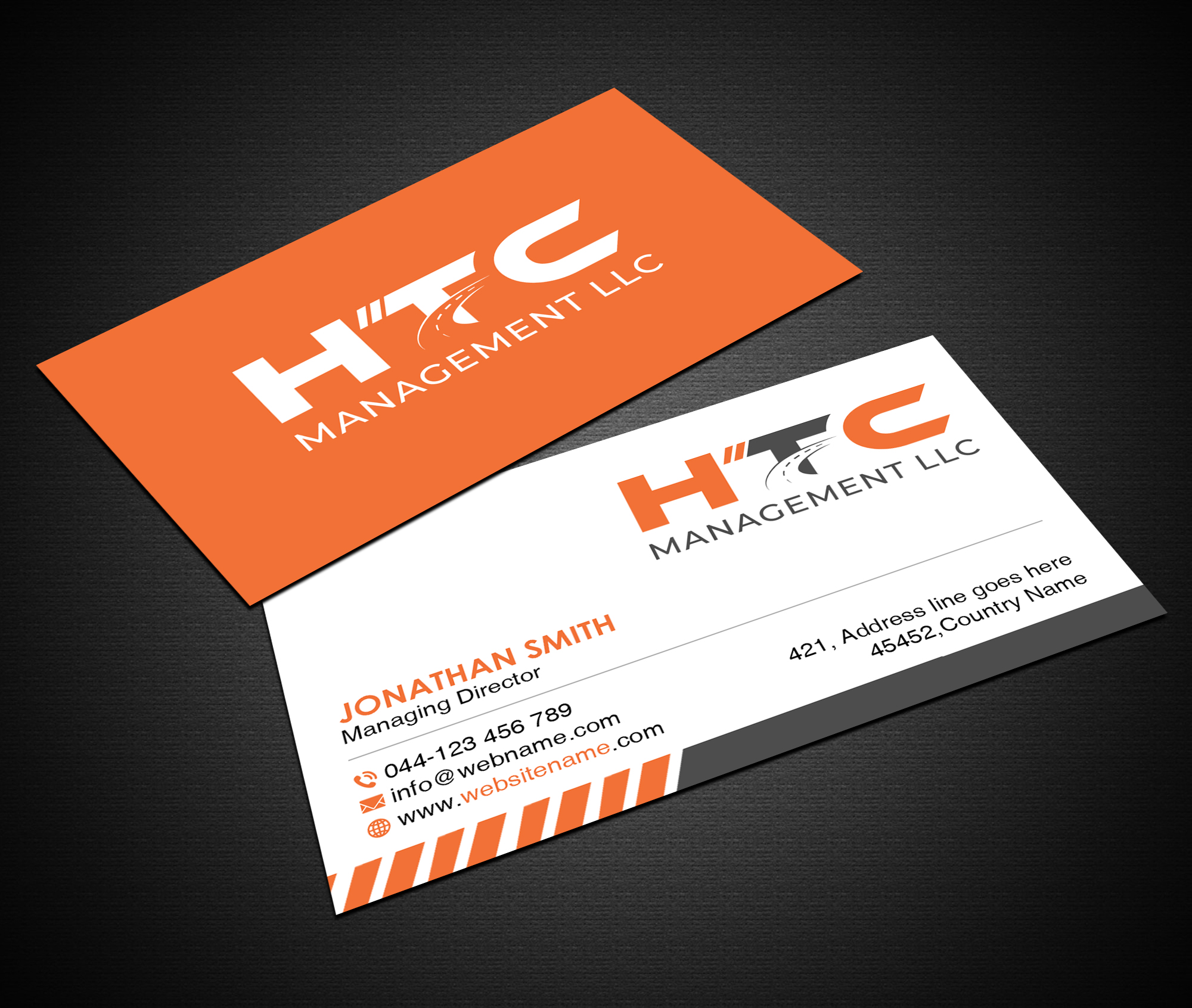 Design de Carte de Visite par Creations Box 2015 pour HTC Management LLC | Design #28471257