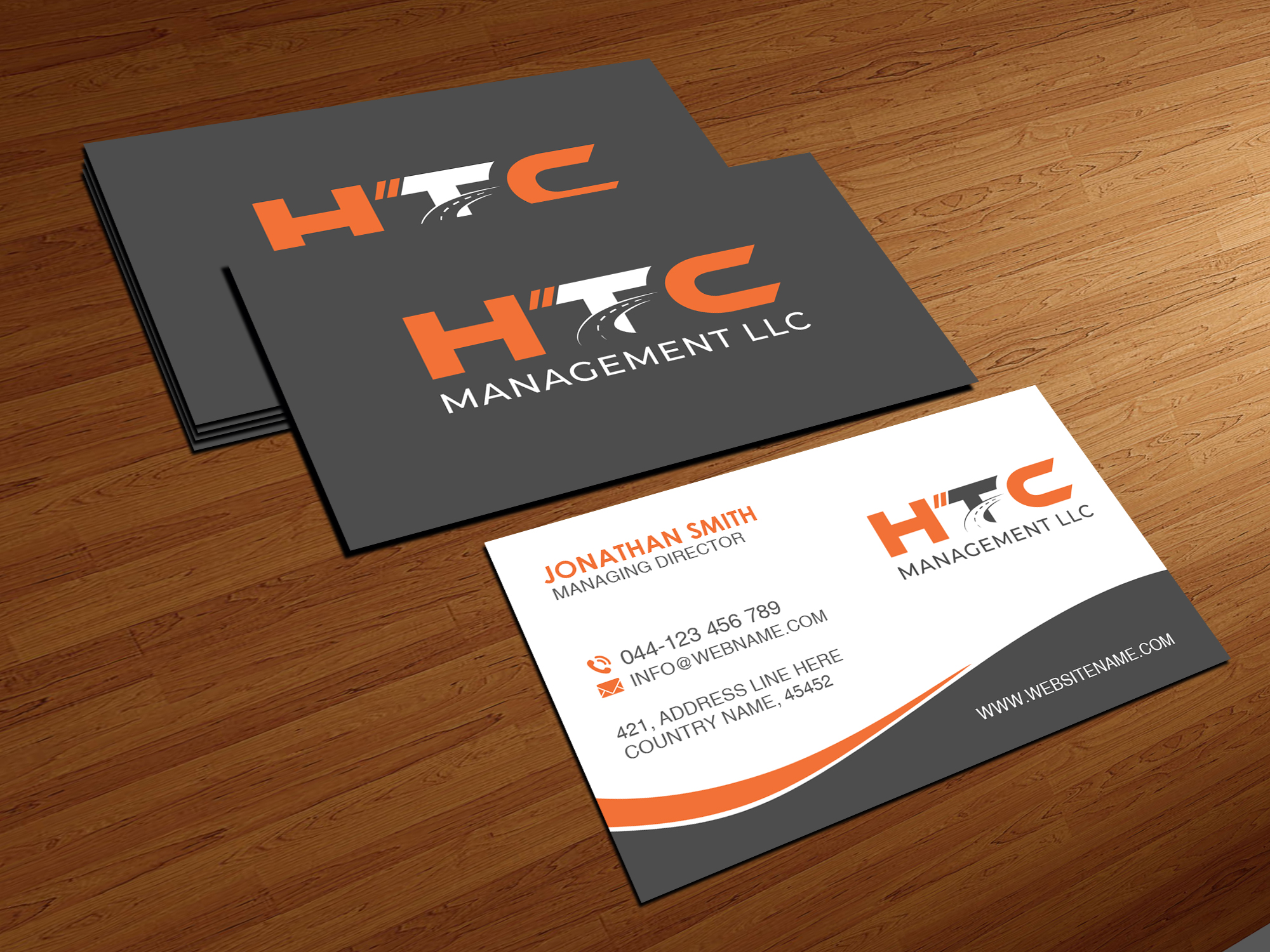Business Card Design by Creations Box 2015 for HTC Management LLC | Design #28471261
