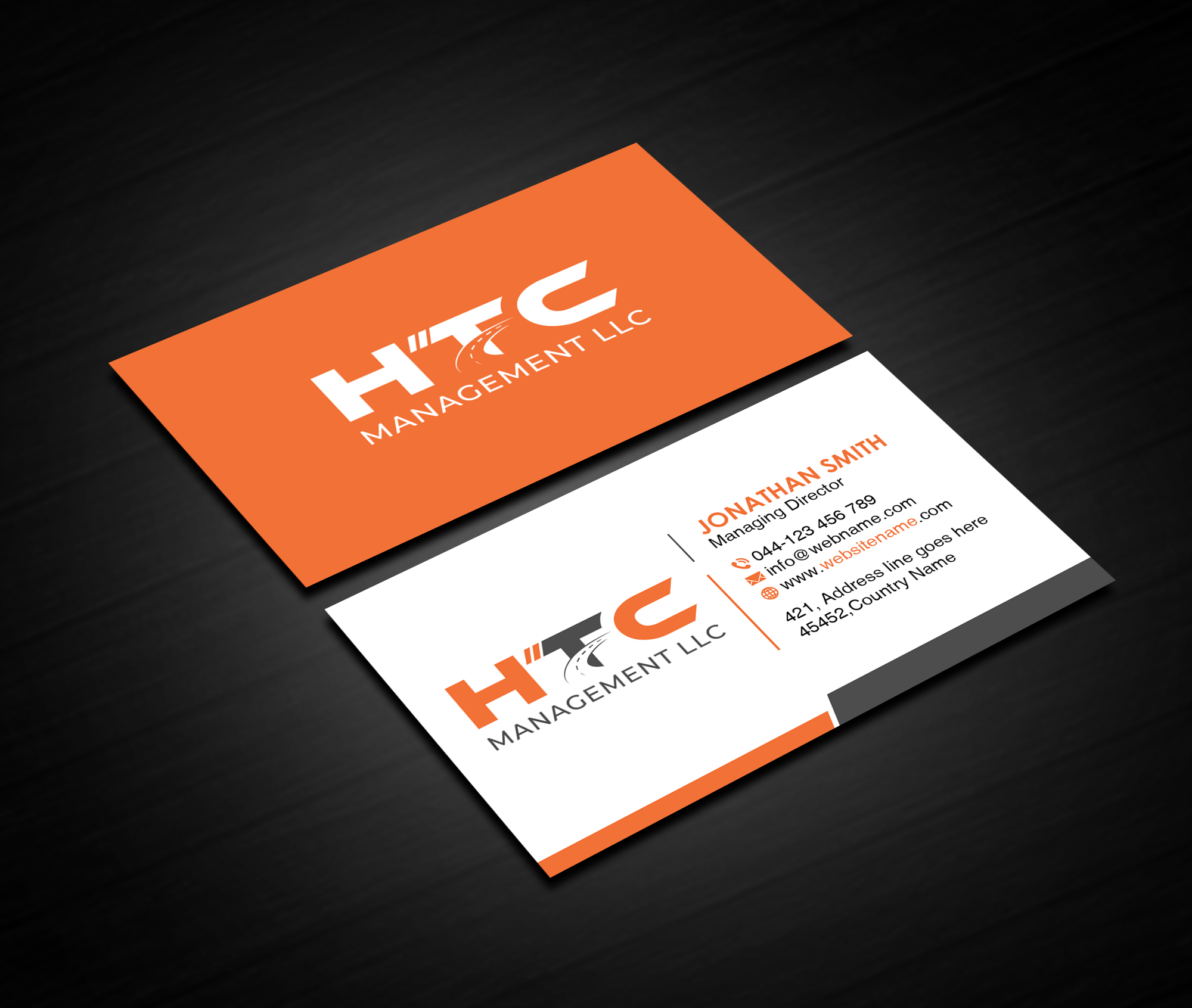 Business Card Design by Creations Box 2015 for HTC Management LLC | Design #28471262