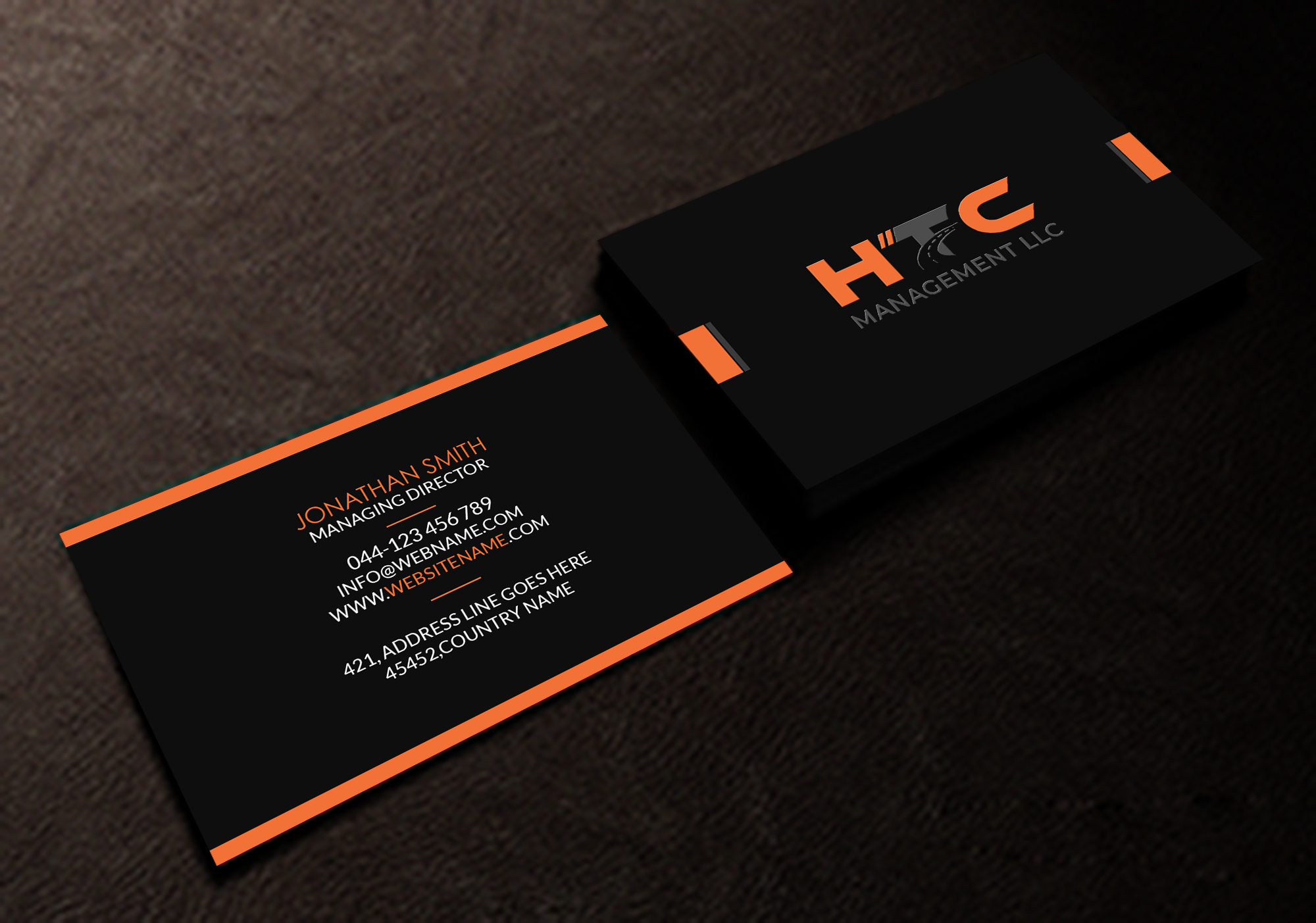 Business Card Design by Creations Box 2015 for HTC Management LLC | Design #28471263