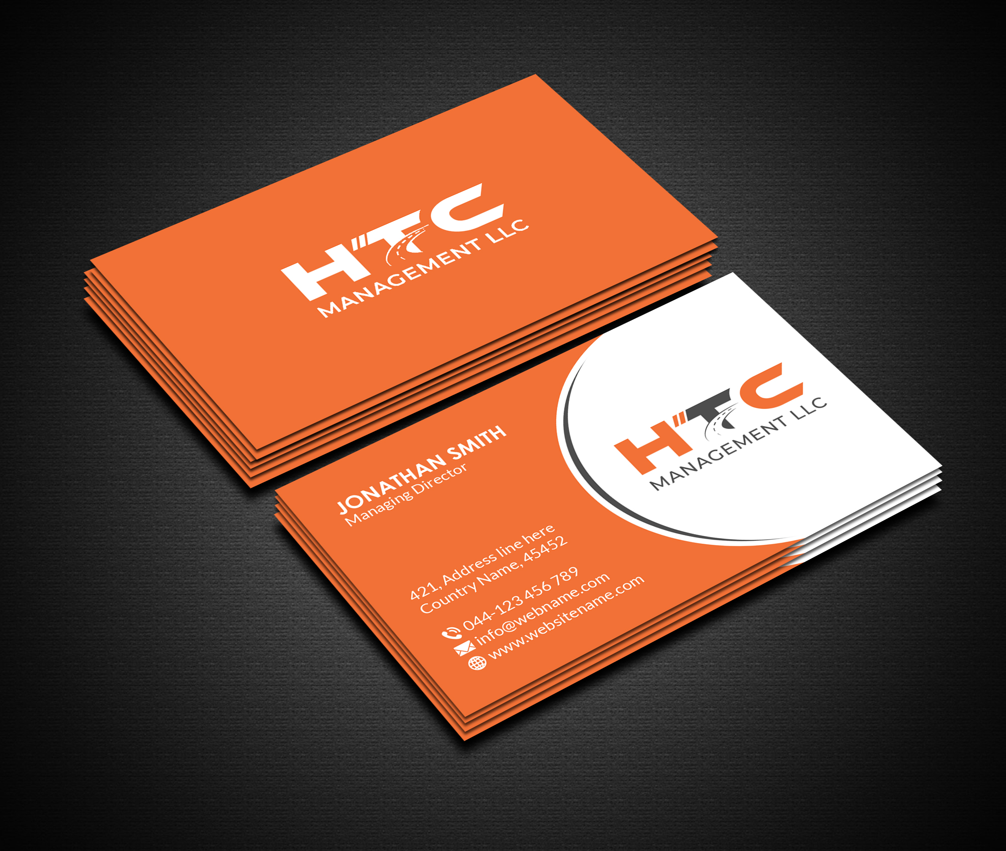 Business Card Design by Creations Box 2015 for HTC Management LLC | Design #28471265