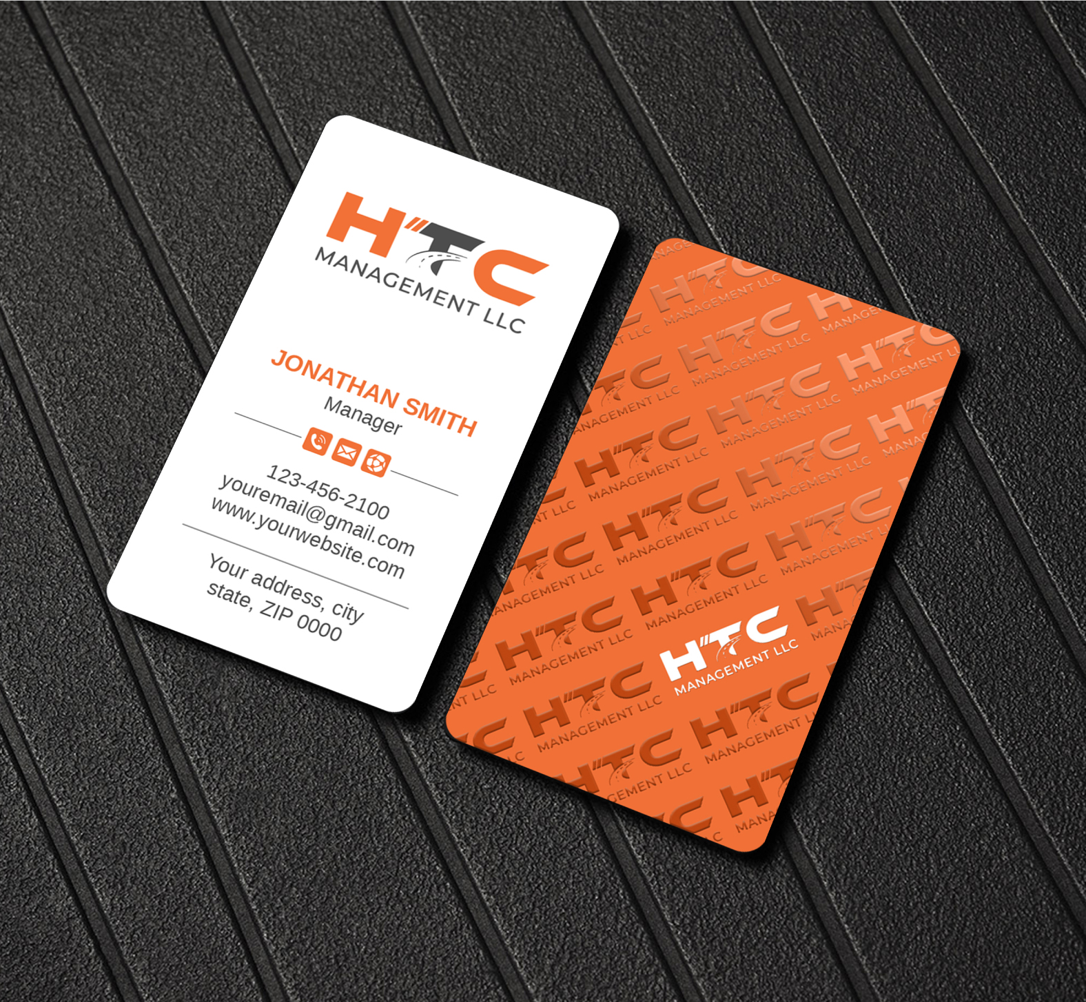 Business Card Design by LAXMI DESIGNHUB for HTC Management LLC | Design: #28463500