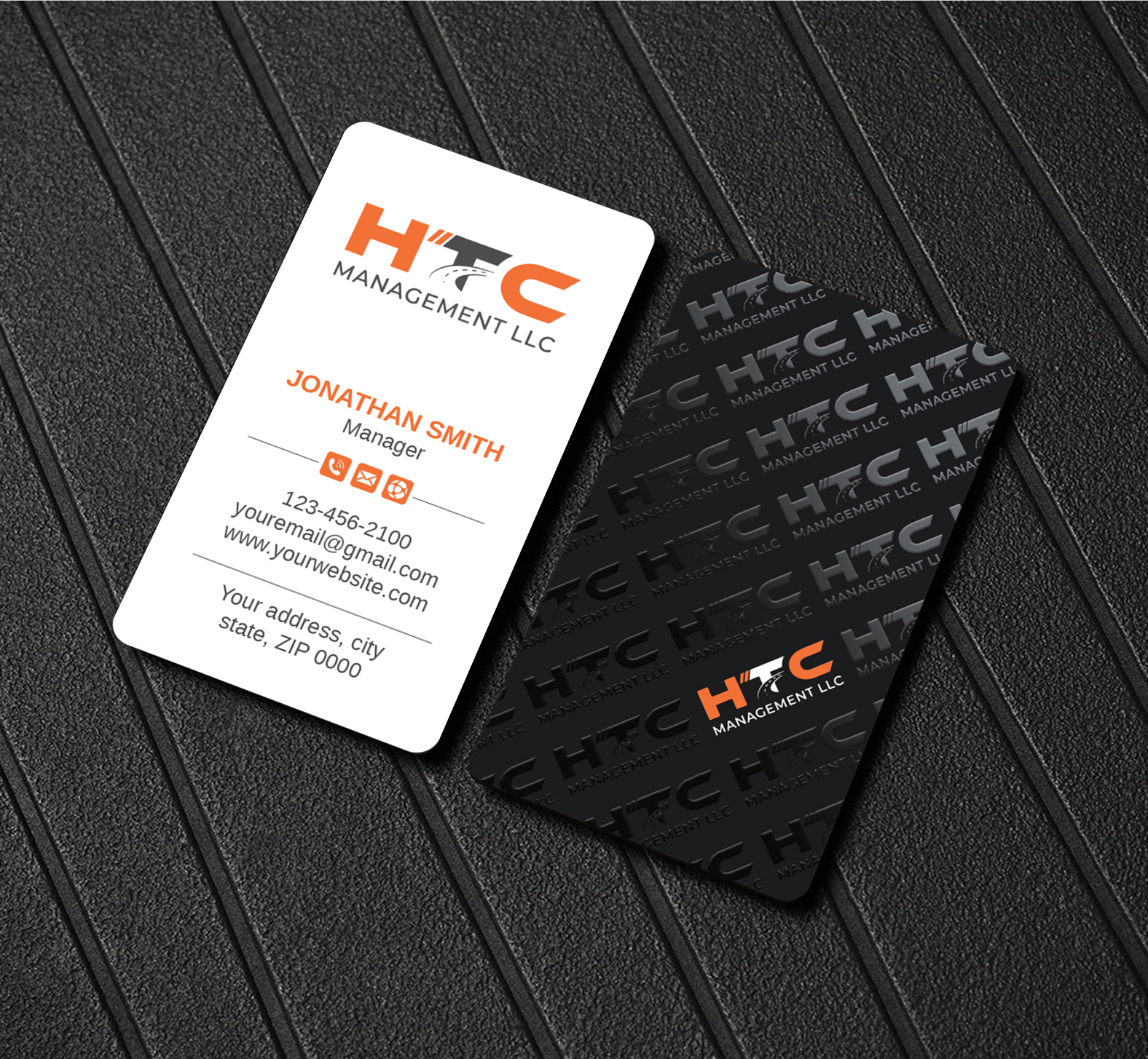 Business Card Design by LAXMI DESIGNHUB for HTC Management LLC | Design #28463501
